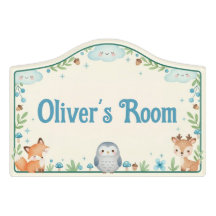 Woodland Animals Cute Boys Kids Bedroom