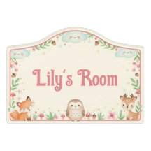 Woodland Animals Cute Girls Kids Bedroom