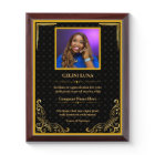 Plaque de récompense de photo personnalisée – Trop