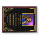 Plaque de récompense de photo personnalisée – Trop