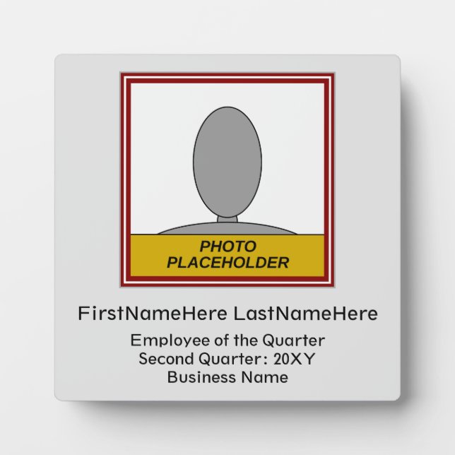 Plaque de reconnaissance du personnel de base enco (Devant)