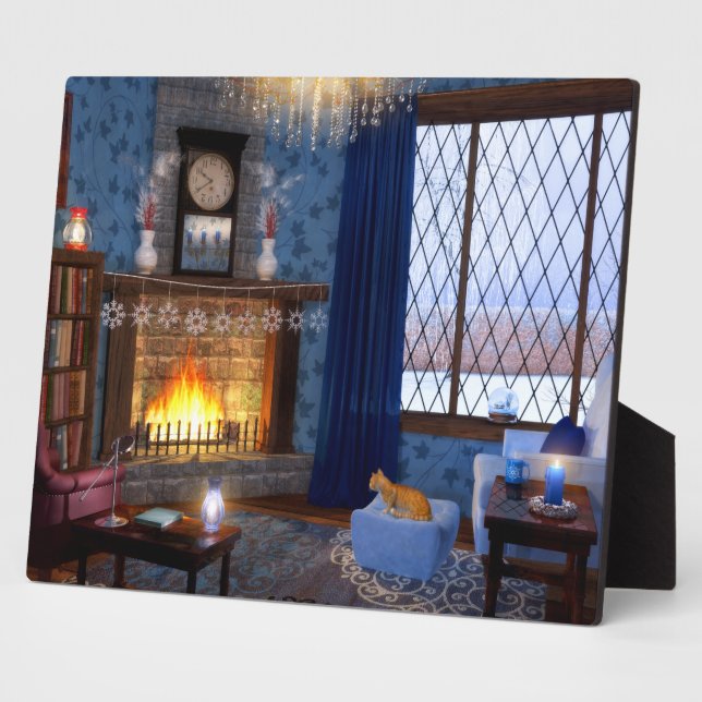 Plaque de sérénité d'hiver (Côté)