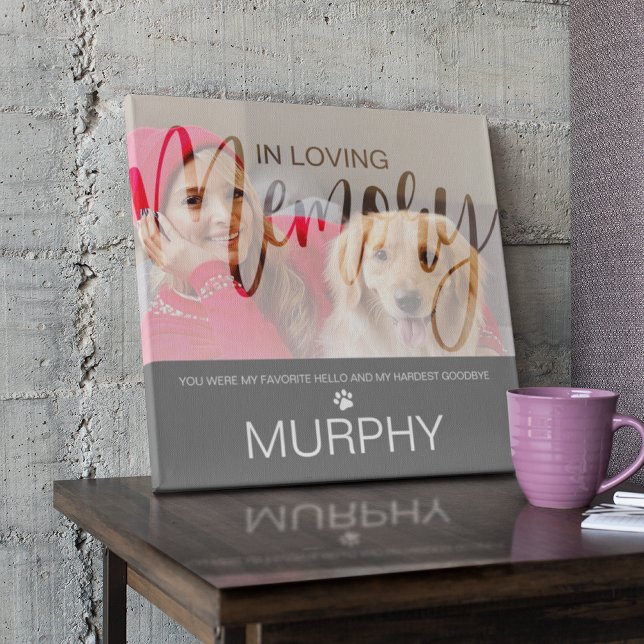 Plaque de souvenir de photo pour animal de compagn (Créateur téléchargé)
