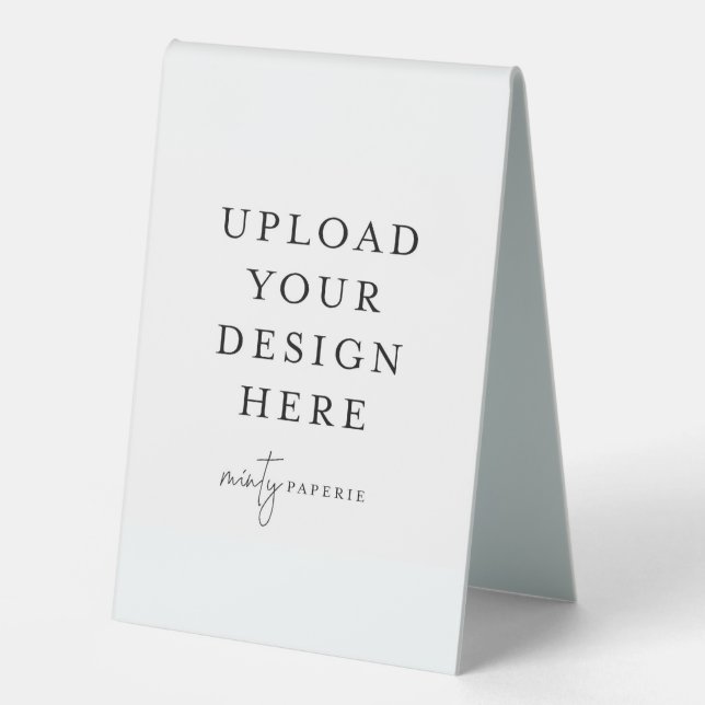 Plaque De Table 4" x 6" Plastique (Recto)