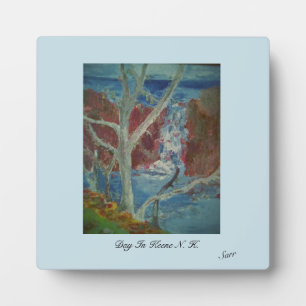 Plaque de table à l'acier : Day In Keene N.H.