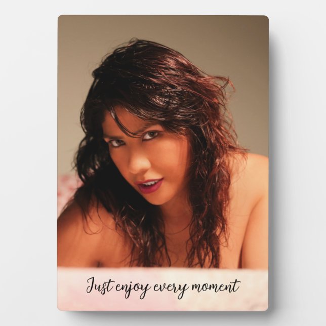 Plaque de table à l'Easel - Profitez de chaque M.. (Devant)