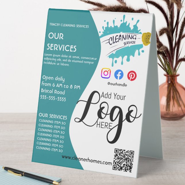 Plaque De Table affiche de nettoyage STUDIO affiche prospectus Ped (En SItu (Tableau))