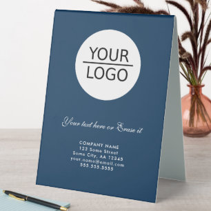 Plaque De Table Ajouter un logo Texte personnalisé Promotion de so