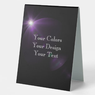 Plaque De Table Ajouter votre art - Créez votre propre
