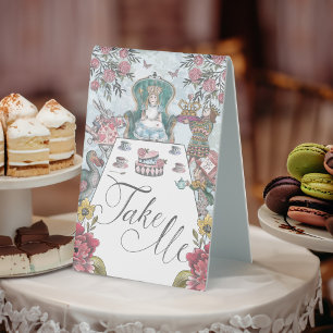 Plaque De Table Alice au pays des merveilles Tea Party Take Me