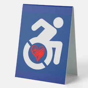 Plaque De Table Amour Handicap