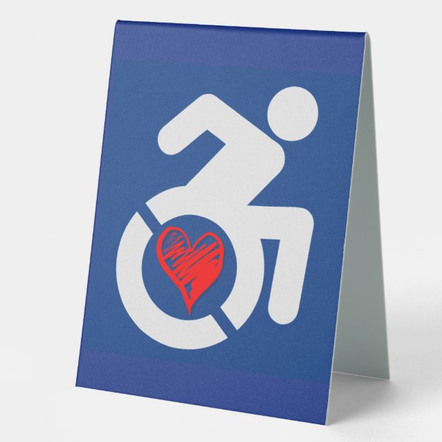 Plaque De Table Amour Handicap (Recto)