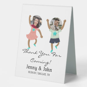 Plaque De Table Amusant Ajouter photo Customisée mariée et Mariage