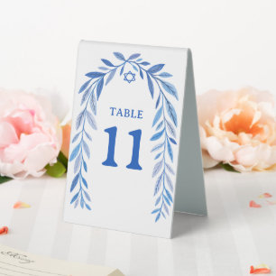 Plaque De Table Aquarelle botanique Bar Bat Mitzvah bar à événemen