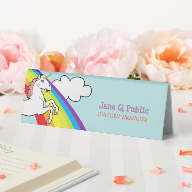 Plaque De Table Arc-en-ciel de Unicorne (In SItu (Mariage))