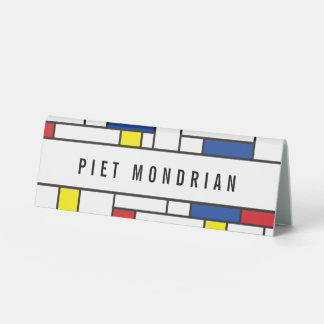 Plaque De Table Art Moderne Géométrique Minimaliste De Stijl Mondr