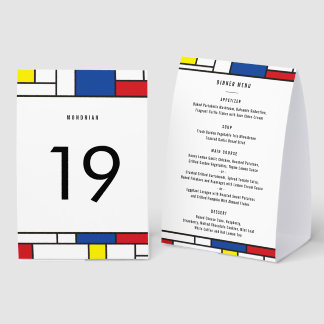Plaque De Table Art Moderne Géométrique Minimaliste De Stijl Mondr