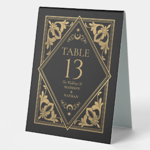 Plaque De Table Art nouveau céleste Tarot Mariage gothique