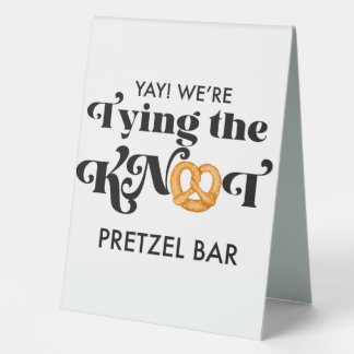 Plaque De Table Attacher le noeud Pretzel