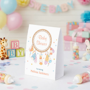 Plaque De Table Attrape-rêves Tribal Boho Baby Shower