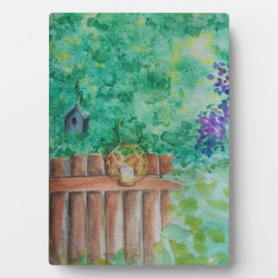 Plaque de table avec aquarelle d'Easel Art