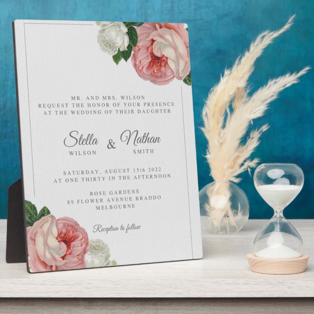 Plaque de table avec Easel (Côté)