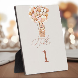 Plaque de table avec Easel