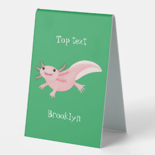 Plaque De Table axolotl rose pâle