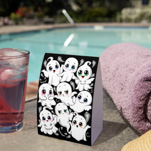 Plaque De Table Baby Ghosts Éffrayant mignon Halloween humeur