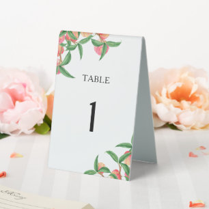 Plaque De Table Baby shower de Pêches