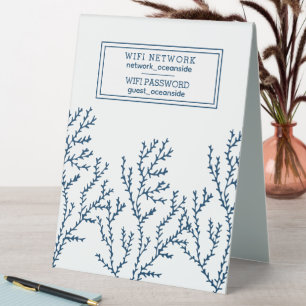 Plaque De Table Beach House Location de vacances WIFI Informations