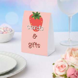 Plaque De Table Berry First Birthday Cards & Gifts