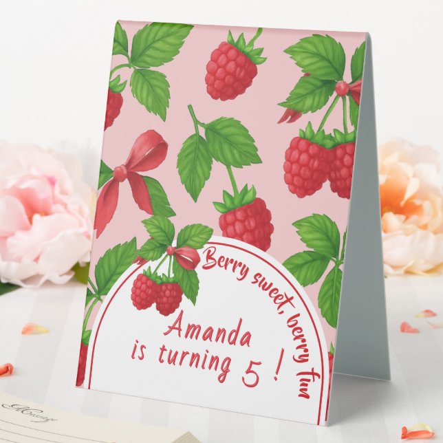 Plaque De Table Berry Sweet Raspberry Anniversaire de enfant Party (In SItu (Mariage))