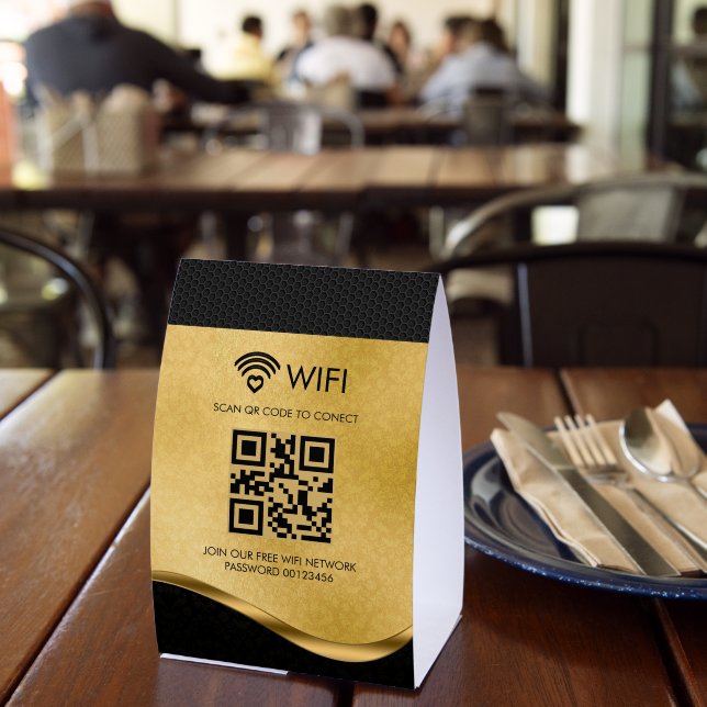 Plaque De Table Black Hole Metal & Gold Paper (Insitu (restaurant))