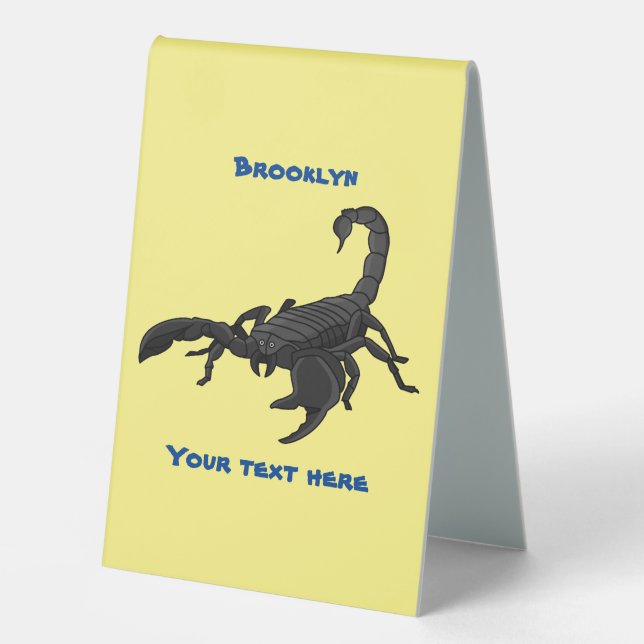Plaque De Table Black hungry scorpion (Recto)