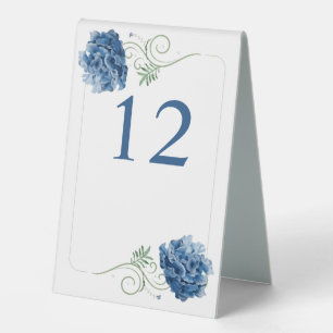 Plaque De Table Blue Hydrangea Custom