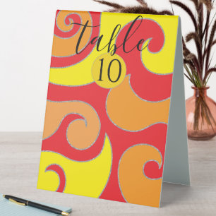 Plaque De Table BM Bat Bar Mitzvah Table Tente Sign Silver Swirl