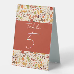 Plaque De Table Bohème séché Rustique Floral Automne Falls Mariage