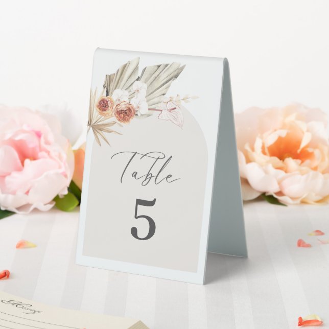 Plaque De Table Boho Botanical Mariage Numéro de tableau (In SItu (Mariage))