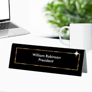 Plaque De Table Bureau d'affaires classique Bureau d'affaires Plaq