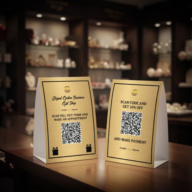 Plaque De Table Business Company Scan Qr Code Payment Marketing (Business Company Scan Qr Code Payment Marketing Table Tent Sign information for your customers.)