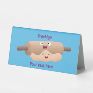 Plaque De Table Caricature à pâte molle et à pâte molle