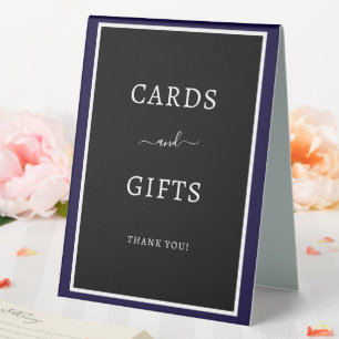 PLAQUE DE TABLE CARTES & CADEAUX