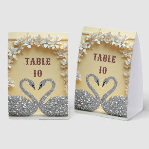 Plaque De Table Célébration de style Romance Cristal