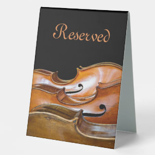 Plaque De Table Cellos réservés