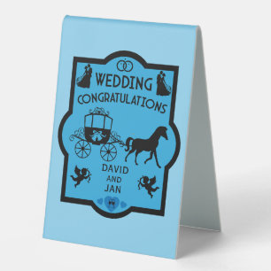 Plaque De Table Cheval Et Panier Romantique Mariage