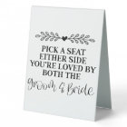 Choisissez un siège de chaque côté Vous êtes aimés