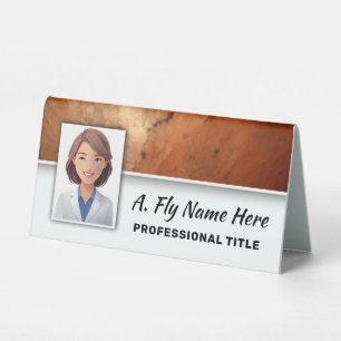 Plaque De Table Citrouille Orange Stone Professional Nom photo Log