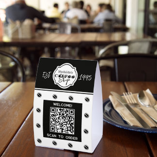 Plaque De Table Code QR café numérisez pour commander