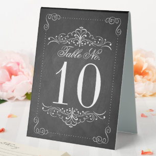 Plaque De Table Collection de Mariages Ornate Chalkboard